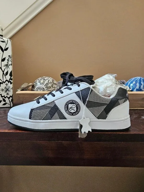 Luxury Kicks (Vlado) Men's Fashion Sneakers, White, Sz 12 - Picture 9 of 16